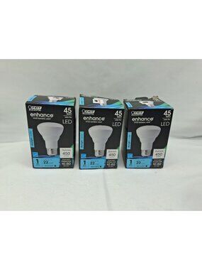 3 Feit Enhance R20 E26 (Medium) LED Bulb Daylight 45 Watt Equivalence